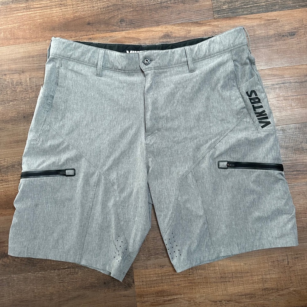 Viktos Kadre XP Tactical Shorts Mens 40 Gray Heather Stretch Cargo Outdoor EDC